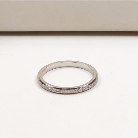 磨砂窄版情侣戒指 钛钢时尚戒指情侣指环批发
