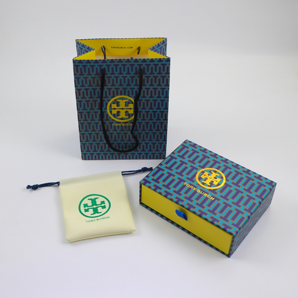 汤丽柏琦 高档项链盒耳环盒手镯盒 logo首饰盒包装盒袋代发