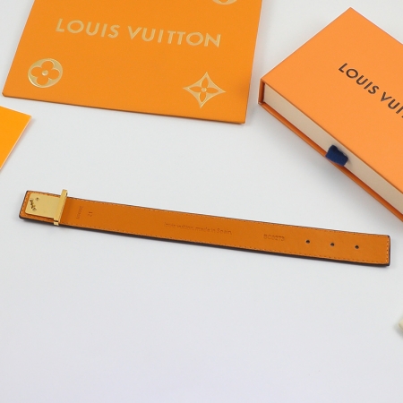 LV立体金属字母手环 欧美时尚表带钛钢手镯情侣饰品批发