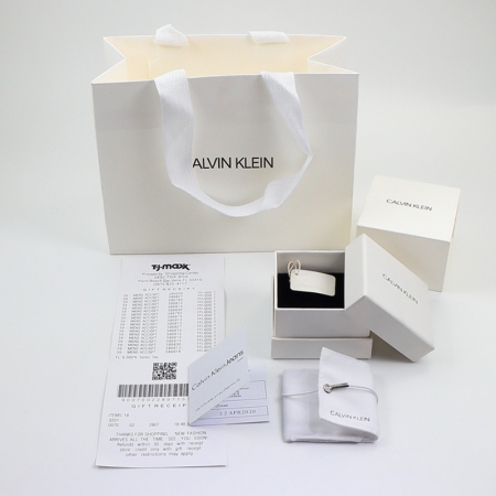 CK 高档项链盒耳环盒手镯盒 logo首饰盒包装盒袋代发