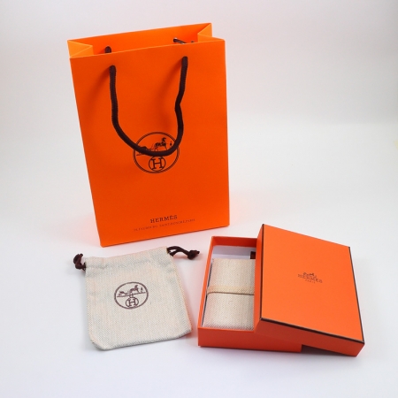 爱马仕 高档项链盒耳环盒手镯盒 logo首饰盒包装盒袋代发