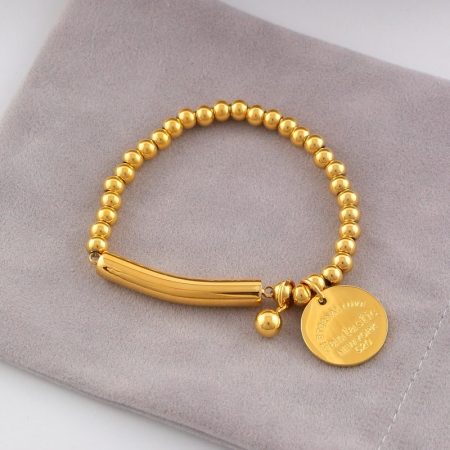 钛钢eternal love fantastic手链 不褪色钛钢手环情侣饰品手饰批发