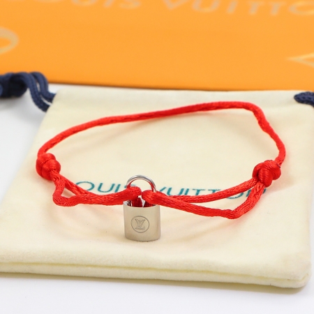 LV立体锁头绳子手链 经典欧美时尚新款钛钢手链情侣饰品批发